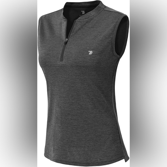 Tops - NWT Women's Athletic Top 1/4 Zip Collarless Dry Fit UPF 50+